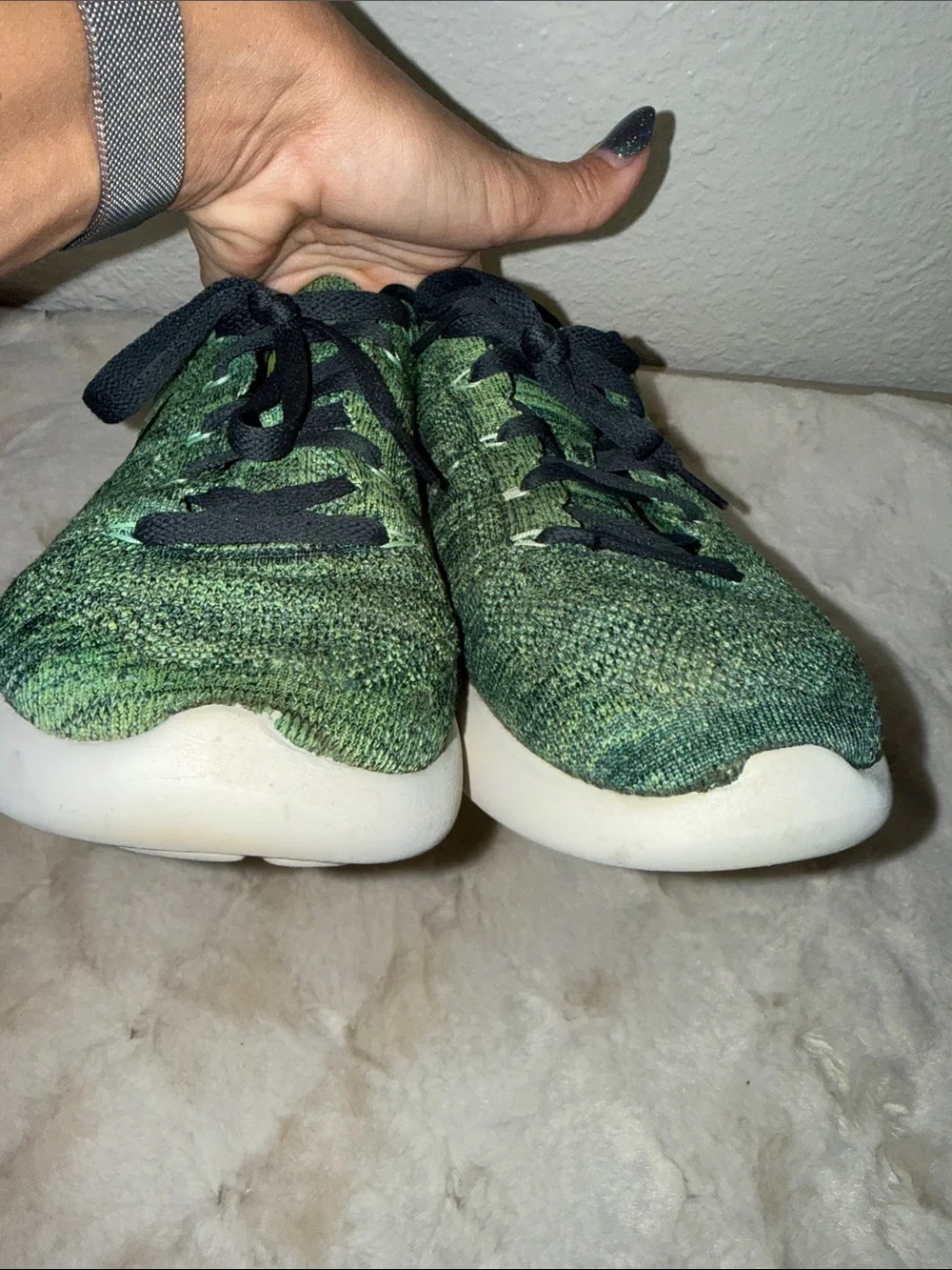 Nike Men’s LunarEpic Low Flyknit Running Sneakers in Seaweed